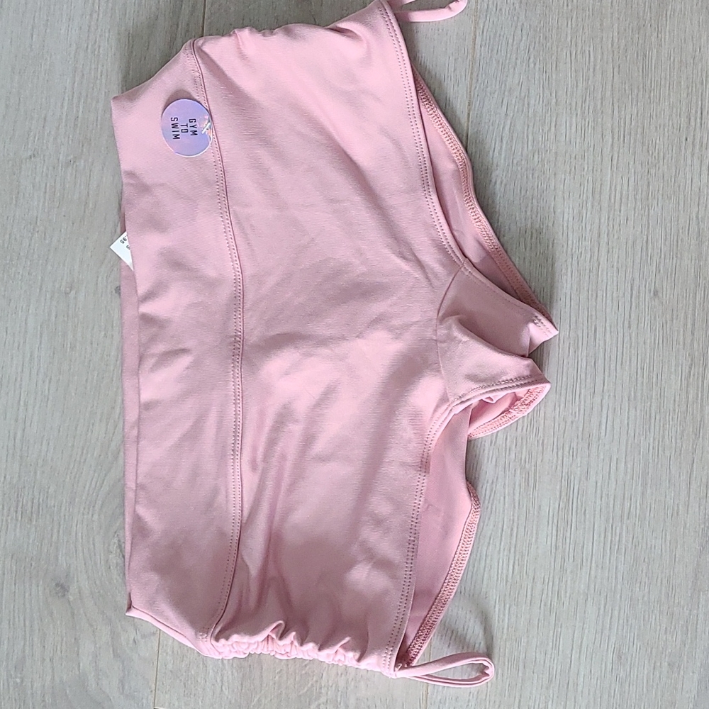NWT Victoria's Secret Pink Gym To Swim Shorts Light Pink Size Small
